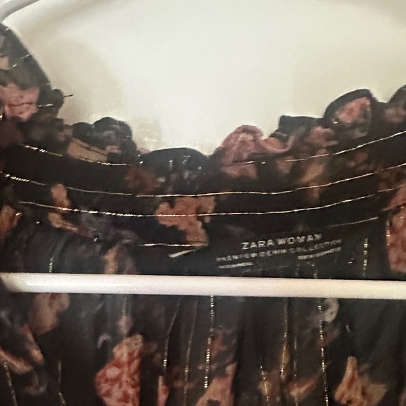 Zara sheer floral boho blouse - Picture 4 of 5